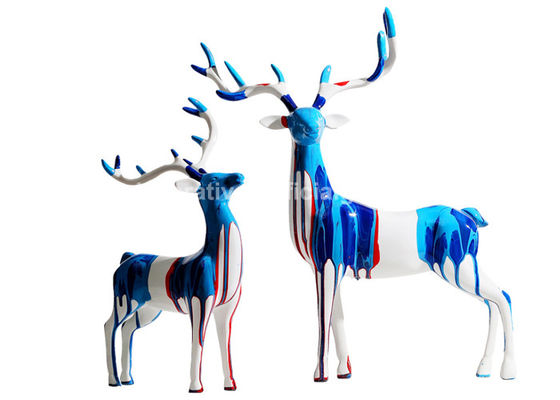 Wear-Resistant Tabletop Ornaments Resin Deer Figurines OEM ODM