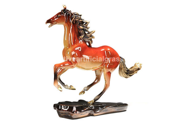 Hand Grinding Decorative Ornaments Copper Horse Statue 13*11*20cm