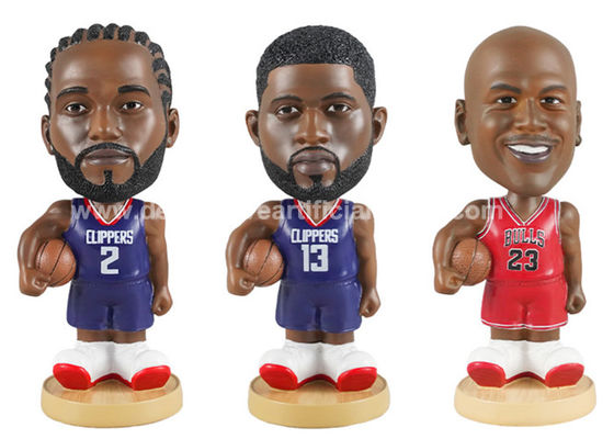 7*18cm Home Decorative Ornaments Resin NBA Action Figure Non-Toxic