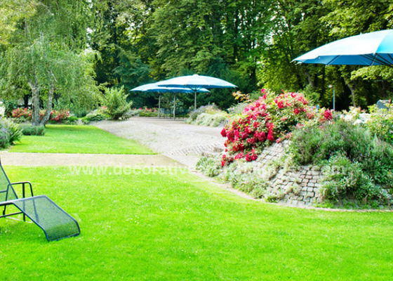 Natural Green Artificial Landscaping Grass Turf Carpet UV Resistant 20mm