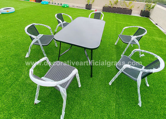 Tufting Gauge 5 / 8&quot; Artificial Grass Flooring Mat 100 * 200cm  For Balcony Terrace