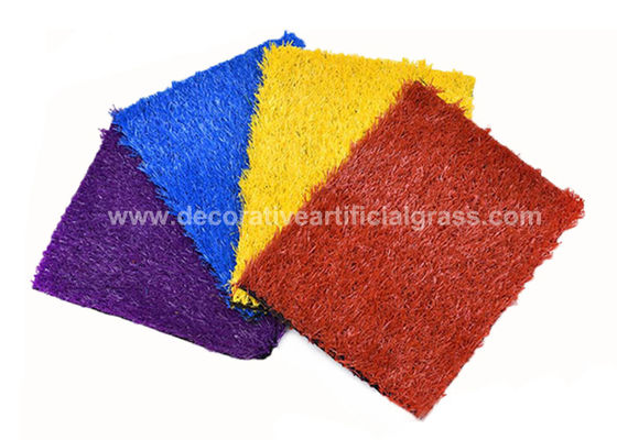 35mm Colorful Artificial Grass Lawn 5 / 8&quot; For Kindergarten