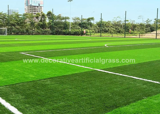 FIFA Artificial Sports Grass / Synthetic Infill Grass Lawn For Football Field 100 * 100cm