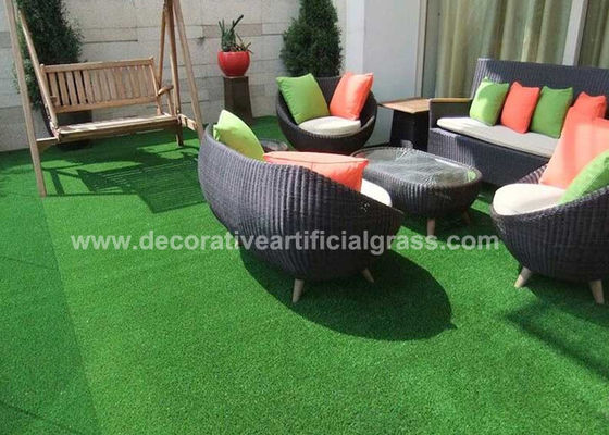 SBR Latex Green Fake Grass Carpet / Decorative Artificial Grass Lawn For Indoor 30mm