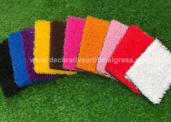 40mm Colorful Rainbow Artificial Grass Turf For Kindergarten Kids Playground 100 * 200cm