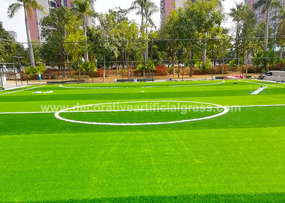 FIFA Artificial Sports Grass / Synthetic Infill Grass Lawn For Football Field 100 * 100cm