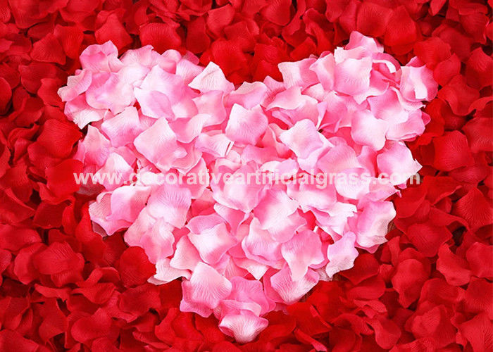 OEM ODM Silk Fabric Synthetic Artificial Rose Petals For Decoration