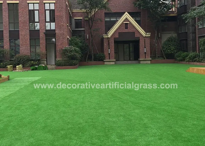 UV Resistant Deluxe Decorative Artificial Grass Turf With Thick Backing