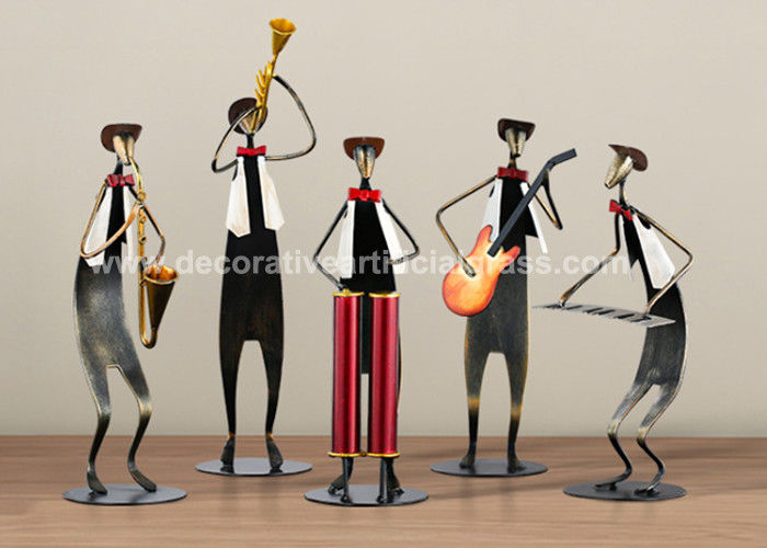 Decorative Metal Ornaments Iron Metal Musician Sculptures 9*11*28cm