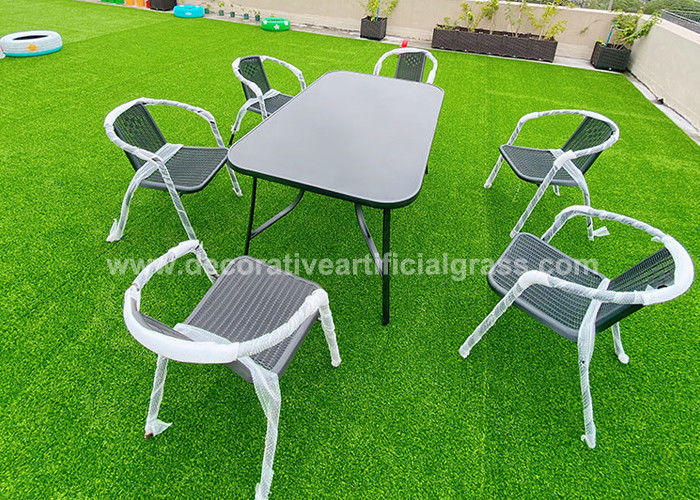 Tufting Gauge 5 / 8&quot; Artificial Grass Flooring Mat 100 * 200cm  For Balcony Terrace