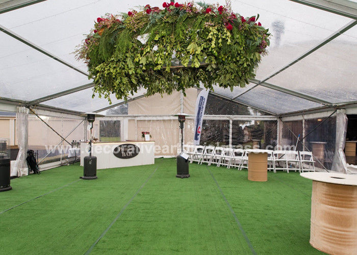 Green Fake Decorative Artificial Grass 2*25m / Roll 50mm For Outdoor Events